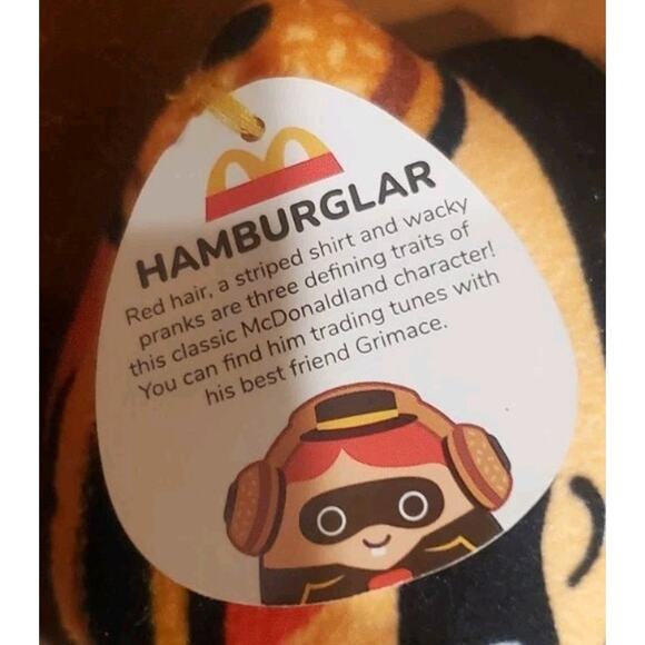 2023 McDonald's Squishmallows Hamburglar Happy Meal Kids Meal Stuffed Plush Toy - Picture 6 of 8